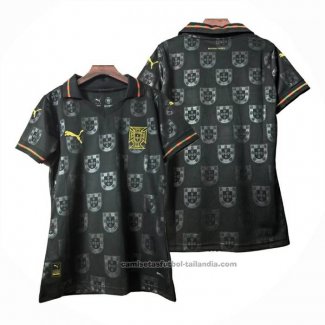 Camiseta Portugal Special Mujer 2025 Negro