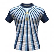 Camiseta Pre Partido del Argentina 2026 Blanco Azul