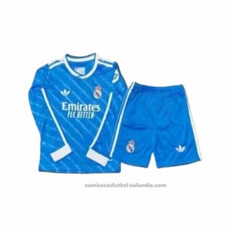 Camiseta Real Madrid 3ª Manga Larga Nino 25/26