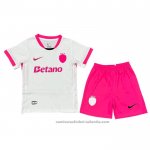 Camiseta Sporting Special Nino 25/26 Blanco Rosa