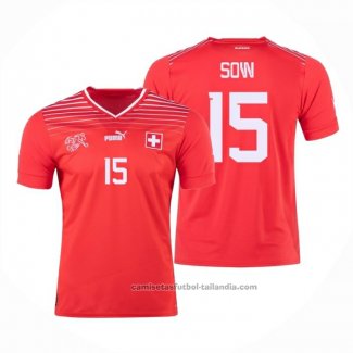 Camiseta Suiza Jugador Sow 1ª 2022