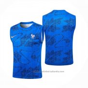 Camiseta de Entrenamiento Francia Sin Mangas 25/26 Azul