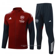 Chandal de Chaqueta del Arsenal Nino 25/26 Rojo Negro