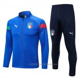 Chandal de Chaqueta del Italia 22/23 Azul