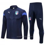 Chandal de Chaqueta del Italia 22/23 Azul Oscuro