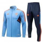 Chandal de Chaqueta del Manchester United 22/23 Azul