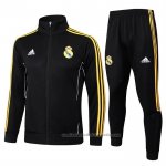 Chandal de Chaqueta del Real Madrid Nino 25/26 Negro Amarillo