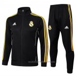 Chandal de Chaqueta del Real Madrid Nino 25/26 Negro Amarillo