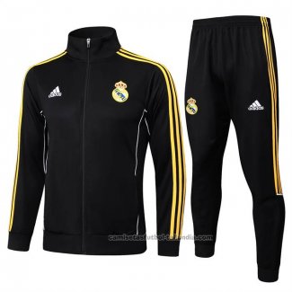 Chandal de Chaqueta del Real Madrid Nino 25/26 Negro Amarillo