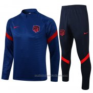 Chandal de Sudadera del Atletico Madrid 21/22 Azul