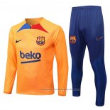 Chandal de Sudadera del Barcelona 22/23 Naranja