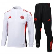 Chandal de Sudadera del Bayern Munich Nino 25/26 Blanco