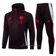 Chandal de Sudadera del Bayern Munich Nino 24/25 Rojo Oscuro