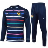 Chandal de Sudadera del Francia 24/25 Azul Oscuro