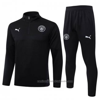 Chandal de Sudadera del Manchester City Nino 25/26 Negro