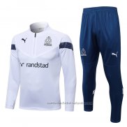 Chandal de Sudadera del Olympique Marsella 22/23 Blanco