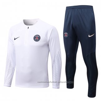 Chandal de Sudadera del Paris Saint-Germain 22/23 Blanco