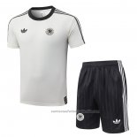 Chandal del Alemania Manga Corta 26/27 Crema - Pantalon Corto