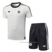 Chandal del Alemania Manga Corta 26/27 Crema - Pantalon Corto