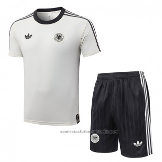 Chandal del Alemania Manga Corta 26/27 Crema - Pantalon Corto
