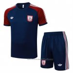 Chandal del Arsenal Manga Corta 25/26 Azul Rojo - Pantalon Corto