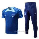 Chandal del Atletico Madrid Manga Corta 22/23 Azul