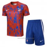 Chandal del Atletico Madrid Manga Corta 23/24 Rojo - Pantalon Corto