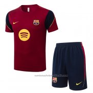 Chandal del Barcelona Manga Corta 26/27 Rojo - Pantalon Corto