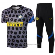 Chandal del Inter Milan Manga Corta 21/22 Gris