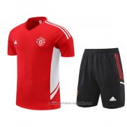 Chandal del Manchester United Manga Corta 22/23 Rojo - Pantalon Corto