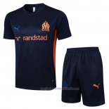 Chandal del Olympique Marsella Manga Corta 24/25 Azul - Pantalon Corto