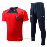 Chandal del Paris Saint-Germain Manga Corta 22/23 Rojo