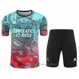 Chandal del Real Madrid Dragon Manga Corta 24/25 Verde y Rojo - Pantalon Corto