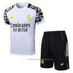 Chandal del Real Madrid Manga Corta 25/26 Blanco - Pantalon Corto