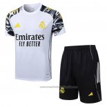 Chandal del Real Madrid Manga Corta 25/26 Blanco - Pantalon Corto