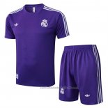 Chandal del Real Madrid Manga Corta 25/26 Purpura - Pantalon Corto
