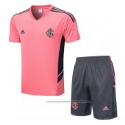 Chandal del SC Internacional Manga Corta 22/23 Rosa - Pantalon Corto