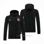 Chaqueta con Capucha del Barcelona 24/25 Negro