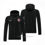 Chaqueta con Capucha del Barcelona 24/25 Negro