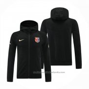 Chaqueta con Capucha del Barcelona 24/25 Negro