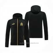 Chaqueta con Capucha del Olympique Marsella 22/23 Negro