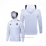 Chaqueta con Capucha del Real Madrid 22/23 Blanco