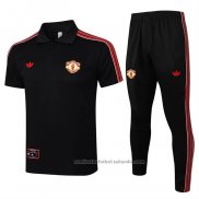 Conjunto Polo del Manchester United 25/26 Negro