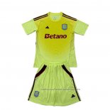 Camiseta Aston Villa Portero Nino 25/26 Amarillo
