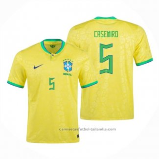 Camiseta Brasil Jugador Casemiro 1ª 2022