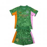 Camiseta Manchester City Portero Nino 25/26 Verde