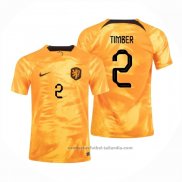 Camiseta Paises Bajos Jugador Timber 1ª 2022