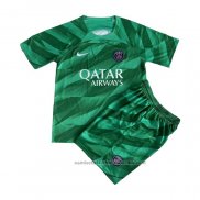 Camiseta Paris Saint-Germain Portero Nino 23/24 Verde