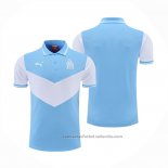 Camiseta Polo del Olympique Marsella 22/23 Azul y Blanco