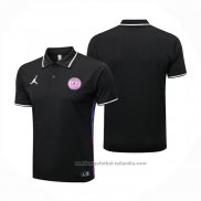 Camiseta Polo del Paris Saint-Germain Jordan 22/23 Negro